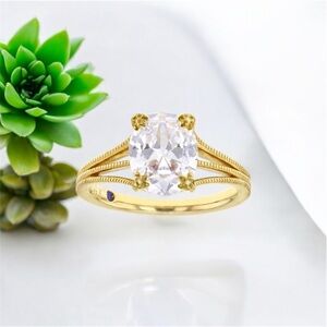 3.80ctw Vanna K White Cubic Zirconia 18K Yellow Gold Over Sterling Silve…